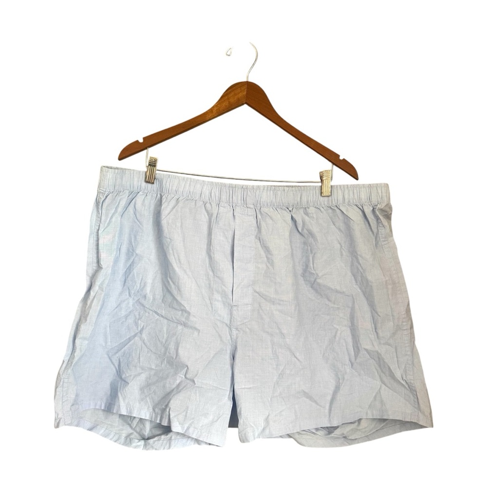Lands’ End MENS Cotton Lightweight Pajama Shorts Blue Size 48